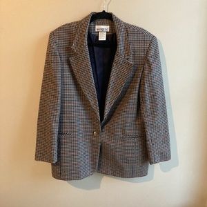 Gorgeous multicolor wool blend blazer. Size 8-14
